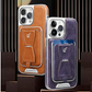 🔥Essential For Business📱Luxury leather iPhone case with removable magnetic tape