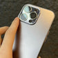 Matte Plated Tempered Glass iPhone Case