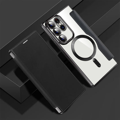 📱𝐋𝐢𝐦𝐢𝐭𝐞𝐝 𝐓𝐢𝐦𝐞 𝐅𝐫𝐞𝐞 𝐒𝐡𝐢𝐩𝐩𝐢𝐧𝐠⏰️2025 New leather textured flip mobile phone case for Samsung