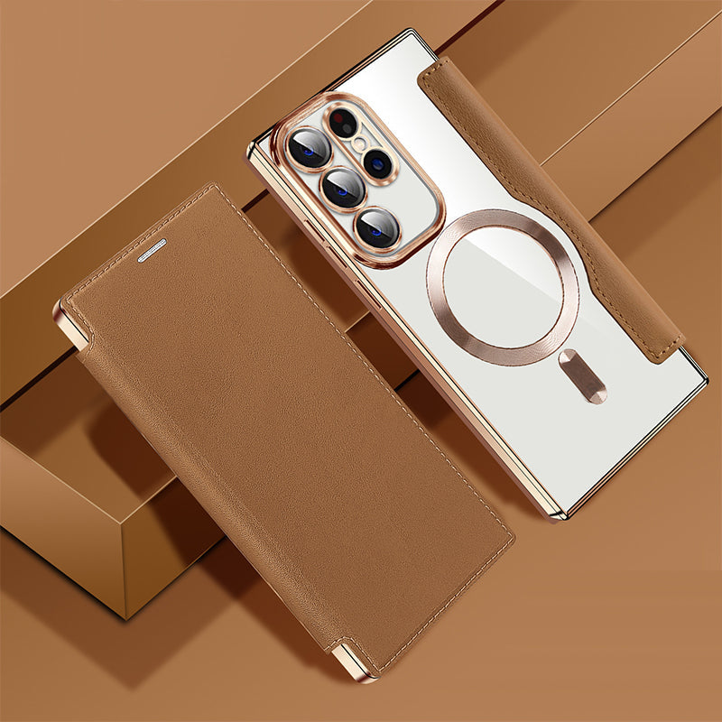 📱𝐋𝐢𝐦𝐢𝐭𝐞𝐝 𝐓𝐢𝐦𝐞 𝐅𝐫𝐞𝐞 𝐒𝐡𝐢𝐩𝐩𝐢𝐧𝐠⏰️2025 New leather textured flip mobile phone case for Samsung