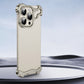 Special-Shaped Metal Corner Pad Anti-Fall Phone Case for iPhone (Free lens film)