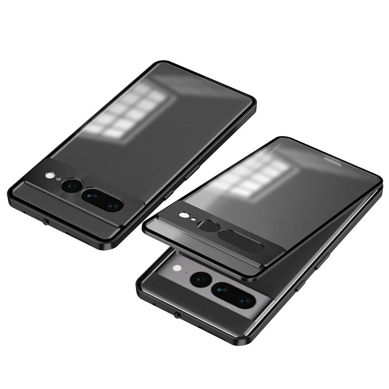 Funda de aluminio magnética con protección de cámara para la serie Google Pixel
