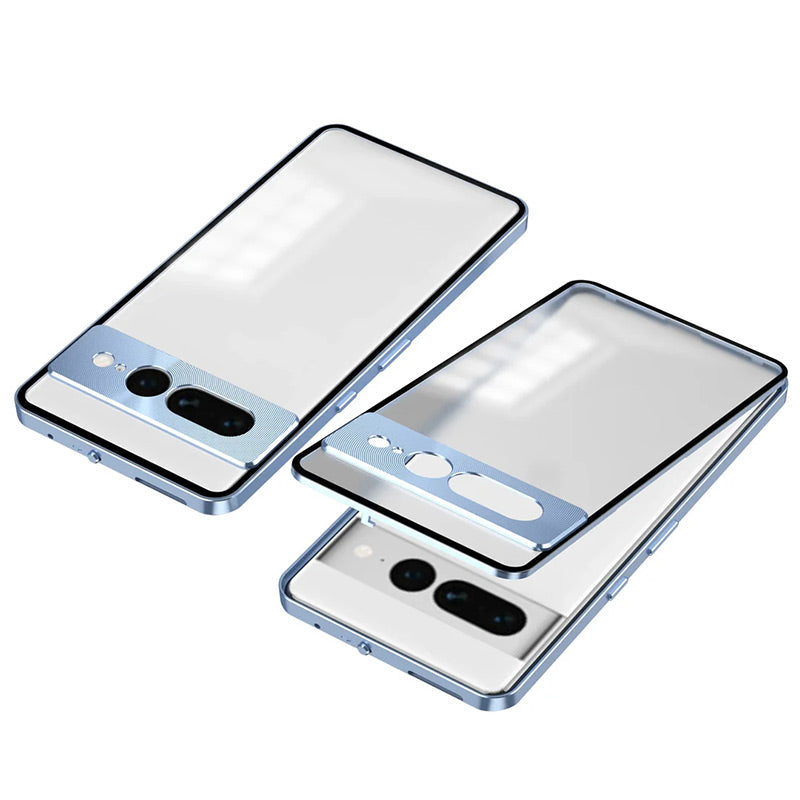 Funda de aluminio magnética con protección de cámara para la serie Google Pixel