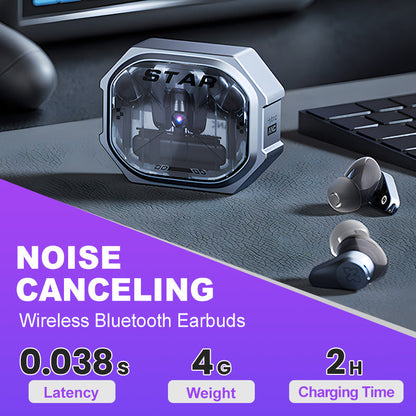 Mecha Wind Noise Cancelling Wireless Bluetooth Headphones