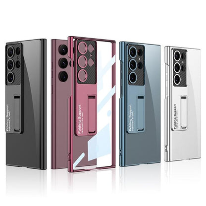 Transparent Plating Bracket Case Cover For Samsung Galaxy S23