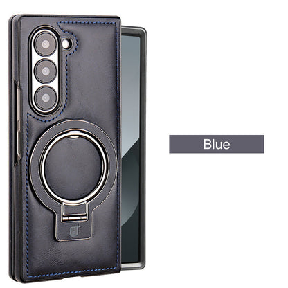 Luxury PU Leather Magnetic Case with Stand for Samsung Z Fold 3/4/5/6