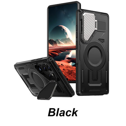 Rugged Shield Series Phone Case with Kickstand for Samsung  S23-25 Series
