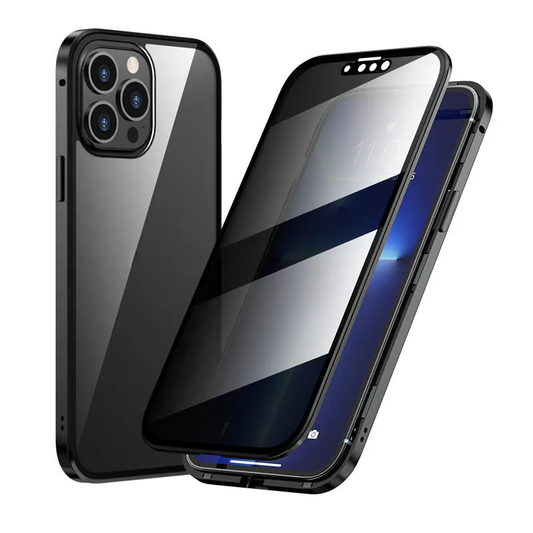 Anti-peeping Magnetic Tempered Glass Double-sided Phone Case（Series iPhone11-16）