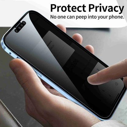 🛒⏰️𝐓𝐨𝐝𝐚𝐲'𝐬 𝐅𝐫𝐞𝐞 𝐬𝐡𝐢𝐩𝐩𝐢𝐧𝐠✈️Anti-peeping Magnetic Tempered Glass Double-sided Phone Case（Series iPhone11-16）