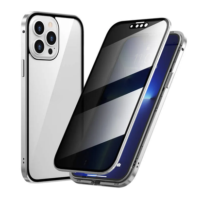 🛒⏰️𝐓𝐨𝐝𝐚𝐲'𝐬 𝐅𝐫𝐞𝐞 𝐬𝐡𝐢𝐩𝐩𝐢𝐧𝐠✈️Anti-peeping Magnetic Tempered Glass Double-sided Phone Case（Series iPhone11-16）