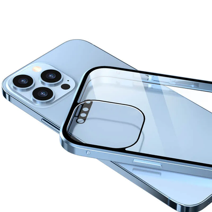 🛒⏰️𝐓𝐨𝐝𝐚𝐲'𝐬 𝐅𝐫𝐞𝐞 𝐬𝐡𝐢𝐩𝐩𝐢𝐧𝐠✈️Anti-peeping Magnetic Tempered Glass Double-sided Phone Case（Series iPhone11-16）