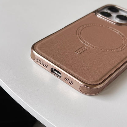 Magnetic Charging Leather Case for iPhone