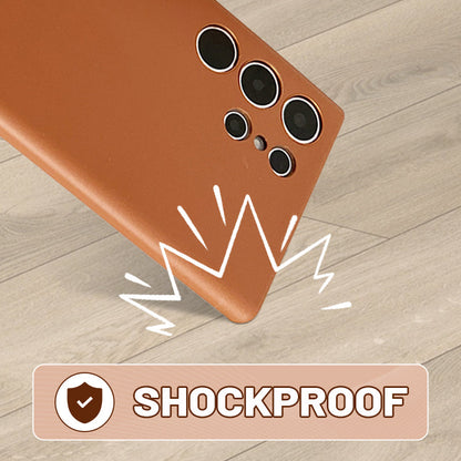 Shockproof Faux Leather Phone Case For Samsung S22-24 Series