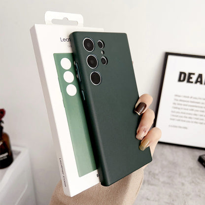 Shockproof Faux Leather Phone Case For Samsung S22-24 Series