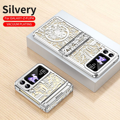 Electroplating Mobile Phone Shell Hinge Anti-Fall Protective Cover For Samsung Z Flip