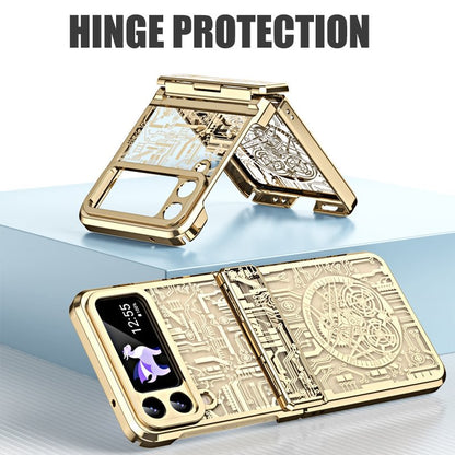 Electroplating Mobile Phone Shell Hinge Anti-Fall Protective Cover For Samsung Z Flip
