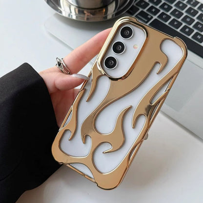 Hollow Flame Design Heat Dissipation Case for Samsung S22-25 Series