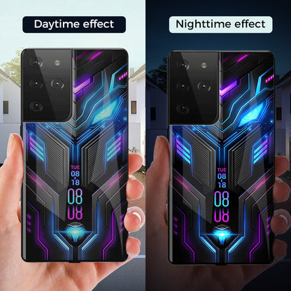 Cyberpunk Voice-Control Flash Phone Case for Samsung S24-21 Series