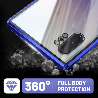 Anti-peeping Magnetic Tempered Glass Double-sided Phone Case For Samsung