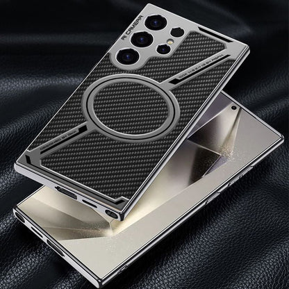 High-end Business Leather Magnetic Phone Case for Galaxy S23/S24/25 Ultra