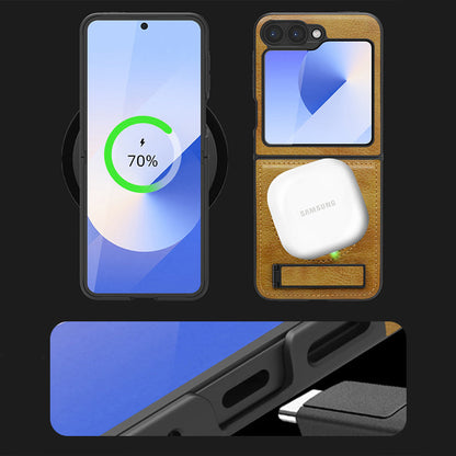 Luxury Magnetic PU Leather Case for Samsung Galaxy Z Flip /Fold 3-6 Series