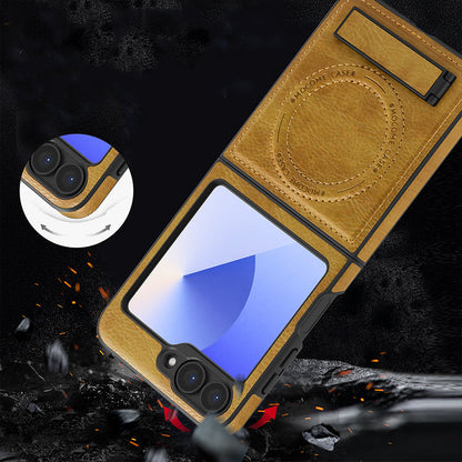 Luxury Magnetic PU Leather Case for Samsung Galaxy Z Flip /Fold 3-6 Series