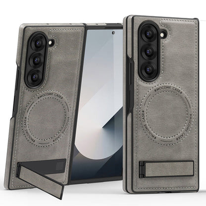 Luxury Magnetic PU Leather Case for Samsung Galaxy Z Flip /Fold 3-6 Series