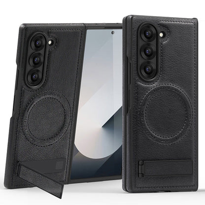 Luxury Magnetic PU Leather Case for Samsung Galaxy Z Flip /Fold 3-6 Series