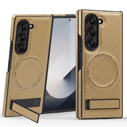 Luxury Magnetic PU Leather Case for Samsung Galaxy Z Flip /Fold 3-6 Series