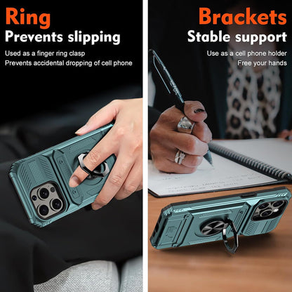 Phone Case with Card Holder & Ring Grip for iPhone