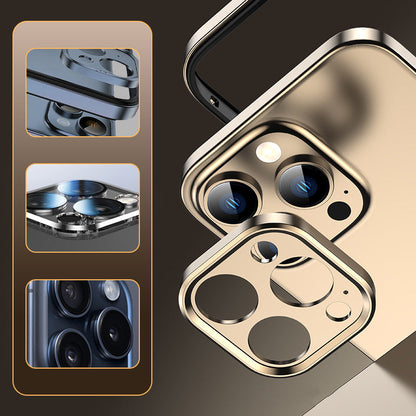 Premium Silicone Metal Frame for iPhone 16-13 Series