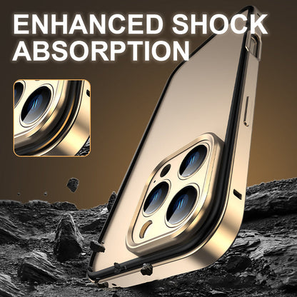 Premium Silicone Metal Frame for iPhone 16-13 Series