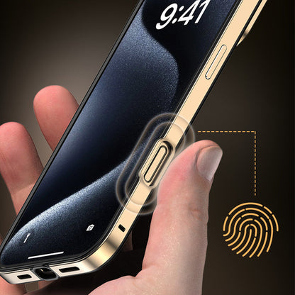 Premium Silicone Metal Frame for iPhone 16-13 Series