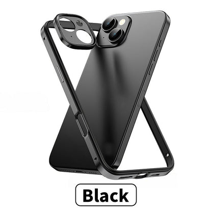 Premium Silicone Metal Frame for iPhone 16-13 Series