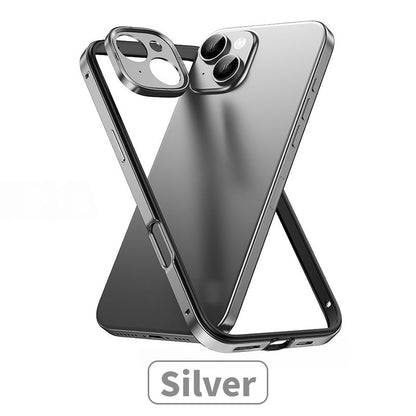 Premium Silicone Metal Frame for iPhone 16-13 Series