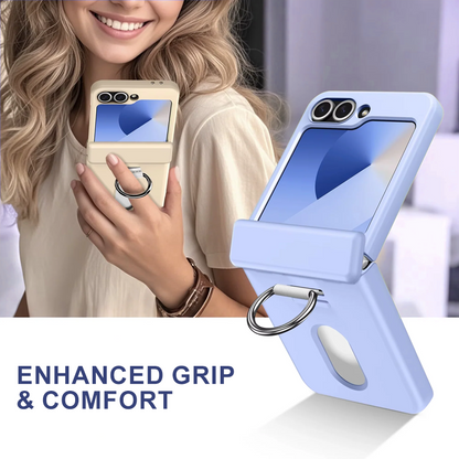 Galaxy Z Flip Series Vault Shield Card Holder Ring Case