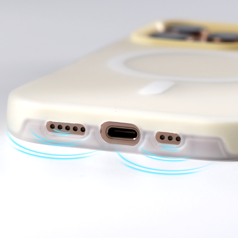 Bright Color Magnetic Skin-Friendly Half-Frame Phone Case for iPhone