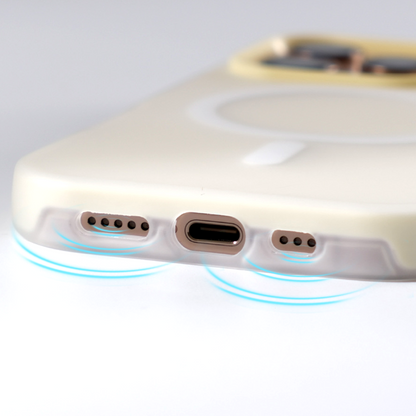 Bright Color Magnetic Skin-Friendly Half-Frame Phone Case for iPhone