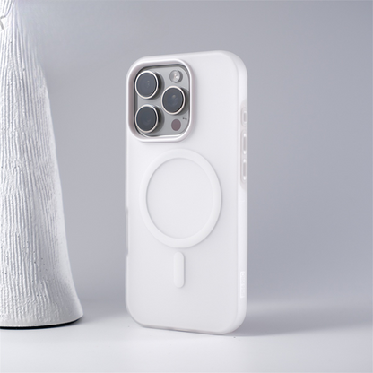Bright Color Magnetic Skin-Friendly Half-Frame Phone Case for iPhone