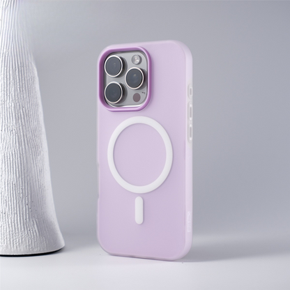 Bright Color Magnetic Skin-Friendly Half-Frame Phone Case for iPhone
