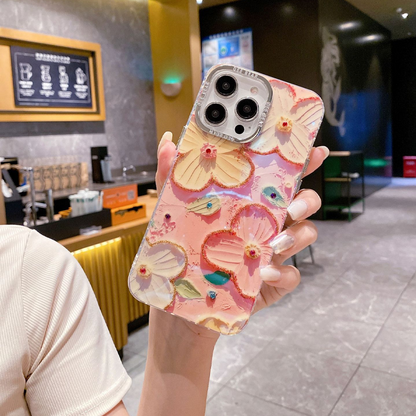 Funda floral para iPhone a prueba de golpes