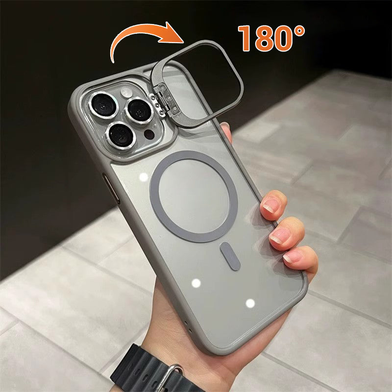 🏆 Last Day Special Price $14.99!!!⚡ Magnetic Phone Case with Stand for iPhone Series – Strong MagSafe Compatibility, Foldable Kickstand Design, Shockproof & Scratch-Resistant 🛡️