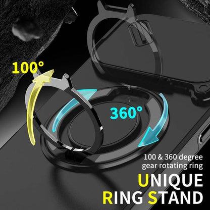 🔥Magnetic Phone Case with Ring Stand For iPhone.airbag military protection