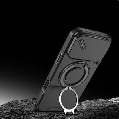 🔥Magnetic Phone Case with Ring Stand For iPhone.airbag military protection