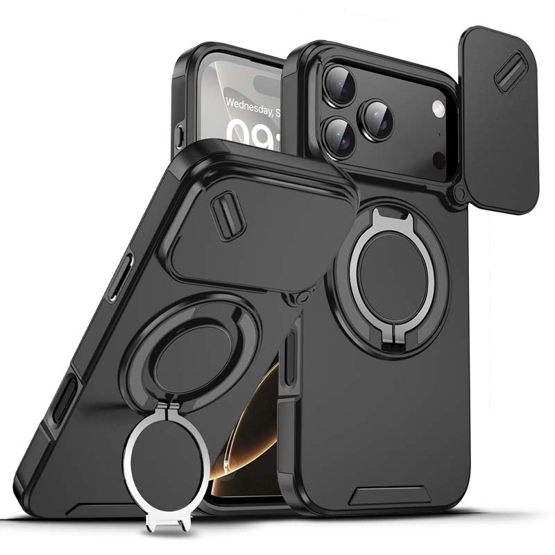 🔥Magnetic Phone Case with Ring Stand For iPhone.airbag military protection