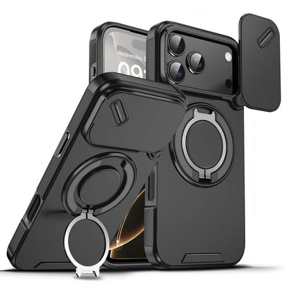 🔥Magnetic Phone Case with Ring Stand For iPhone.airbag military protection