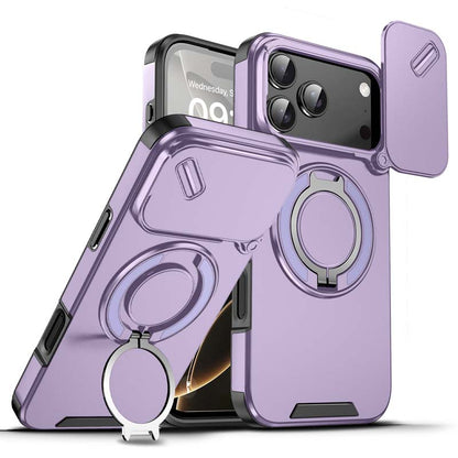 🔥Magnetic Phone Case with Ring Stand For iPhone.airbag military protection
