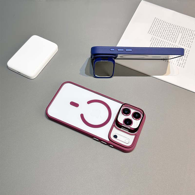 Magnetic Phone Case with Lens Stand