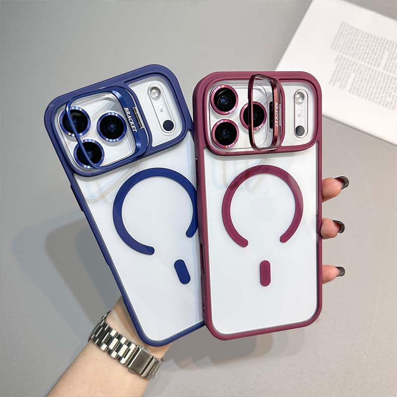 Magnetic Phone Case with Lens Stand