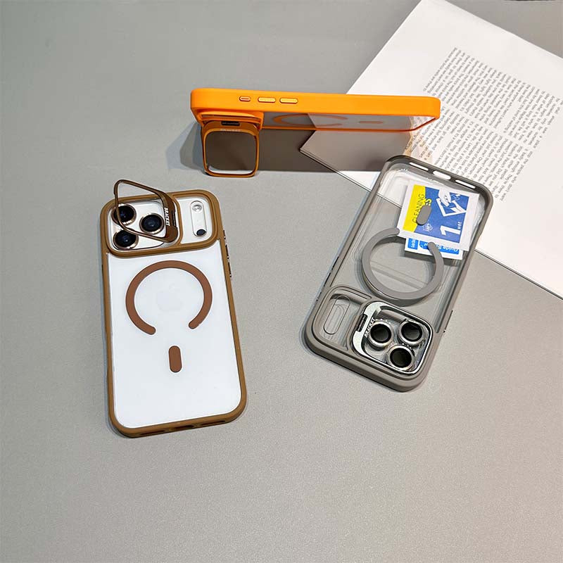 Magnetic Phone Case with Lens Stand